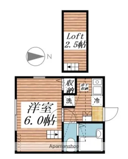 カントリー西横浜【2階】の間取り