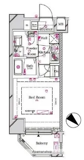 ラフィスタ伊勢佐木長者町駅前イースト【7階】の間取り