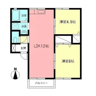フラワーハイツ【2階】の間取り