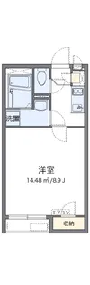 クレイノさんふらわー入谷【2階】の間取り