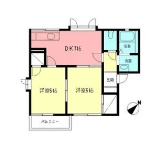 パストラルハイムB【2階】の間取り