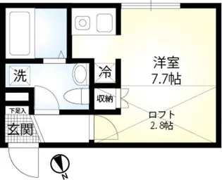 ソレイユ藤沢【2階】の間取り