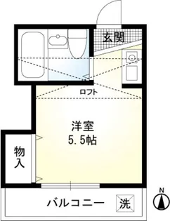 ポンデロッサ白山【2階】の間取り
