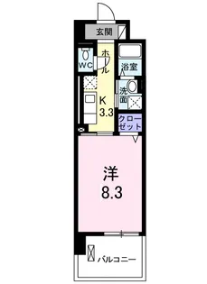 プラティーク【1階】の間取り