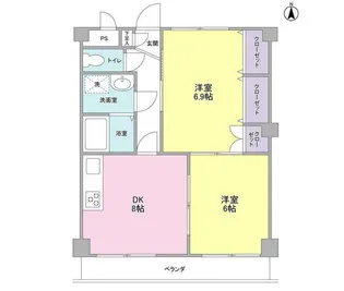 シーダーパーク【4階】の間取り