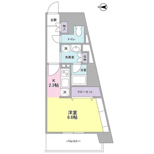 プレディアスタイル横濱沢渡【3階】の間取り