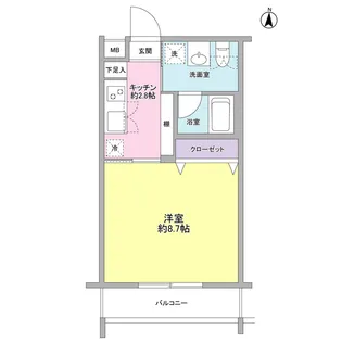 ノーブ新百合【1階】の間取り