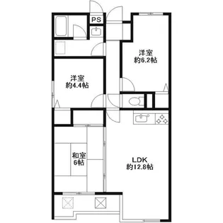 コンフォール野川【3階】の間取り
