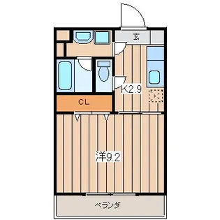 アクアマリン【0103号室】の間取り