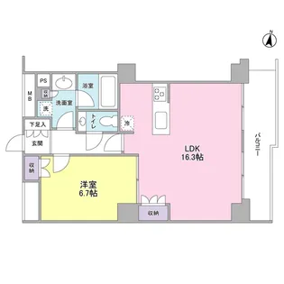 プレディアスタイル池上南EAST【3階】の間取り