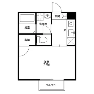 アムール 上町【1階】の間取り