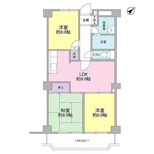 ジュノーヒル【2階】の間取り