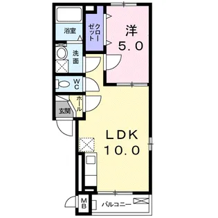 アムール【3階】の間取り