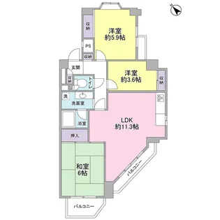 アルス長津田【2階】の間取り