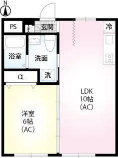 秀マンション【1階】の間取り