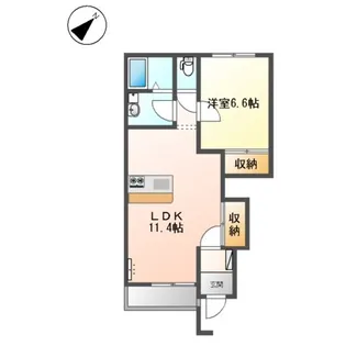 サンフォレスト【1階】の間取り
