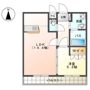 フォーマルハウト【00202号室】の間取り