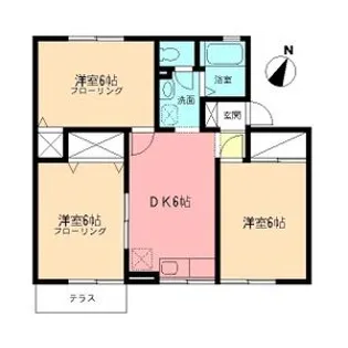 クレールC【1階】の間取り