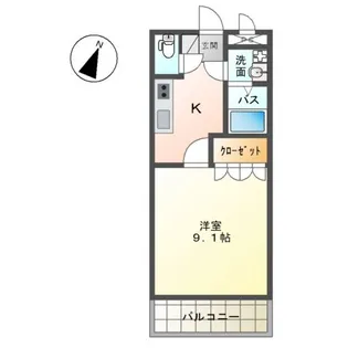 ベルローズ【3階】の間取り