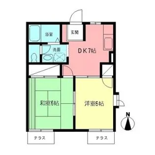 けやきハイツⅠ【1階】の間取り
