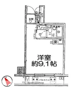 パークノヴァ横浜壱番館【3階】の間取り