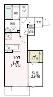 湘南ガーデン美々【103号室号室】の間取り