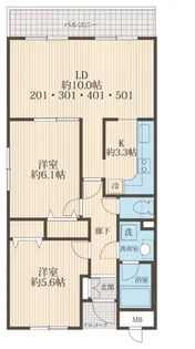 シグナス湘南【3階】の間取り