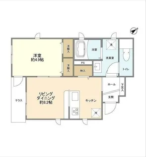 アンダンテ日吉【1階】の間取り