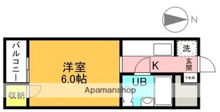 リザイドアキモト【4階】の間取り