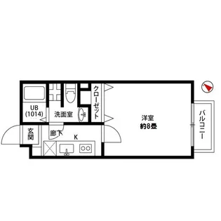 アムール 芭蕉館【1階】の間取り