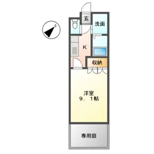 セリオラ湘南【1階】の間取り