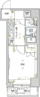 ヴェルト横浜ブライトコート【3階】の間取り