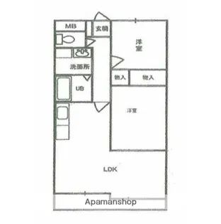 ヒルズ小山台Ⅱ【3階】の間取り