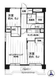 サニーハイツ【4階】の間取り