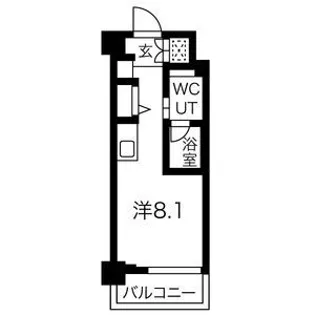 クラリッサ横浜中央【4階】の間取り