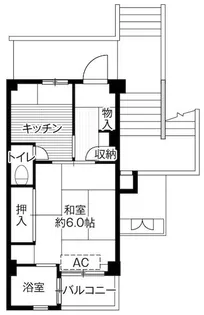 ビレッジハウス鎌倉4号棟【4階】の間取り
