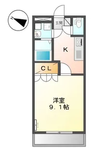 キャッスル旭【2階】の間取り