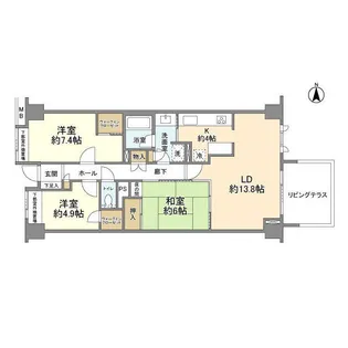 グランドメゾン朝比奈【3階】の間取り