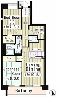 ファインクレスト若葉台【7階】の間取り