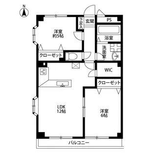 アンプルール フェール RACINE【1階】の間取り