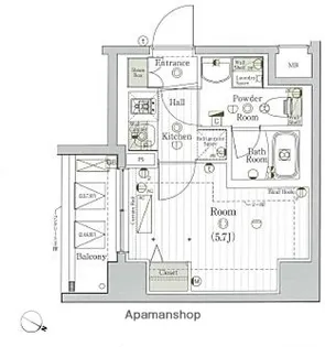 リライア横濱大通り公園【2階】の間取り