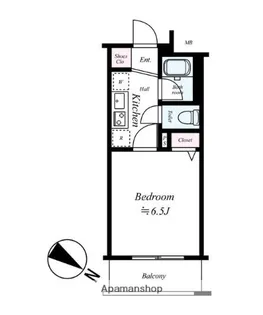 リクレイシア・コルテ川崎元木【3階】の間取り