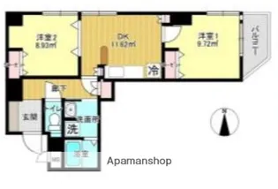 アリエスヨコハマ【3階】の間取り