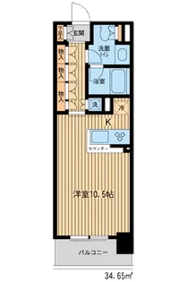 HF新横浜レジデンス【0310号室】の間取り
