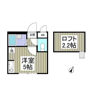 WITH PLACE CASSAーS【1階】の間取り