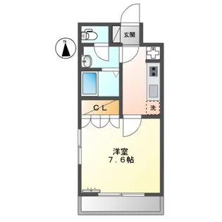 ツインズキクナ(B棟)【2階】の間取り