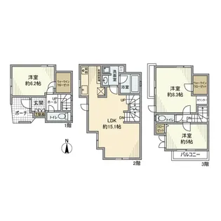 神奈川県横浜市神奈川区七島町【一戸建】の間取り