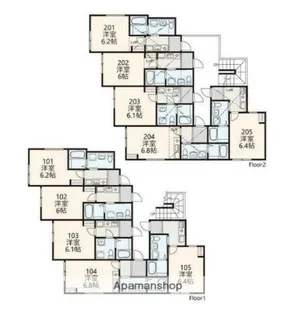 ハートグレース上大岡【1階】の間取り