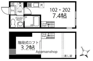 ハーミットクラブハウス南太田Ⅲ【1階】の間取り