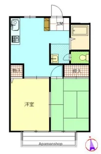 ドミール北栄【3階】の間取り